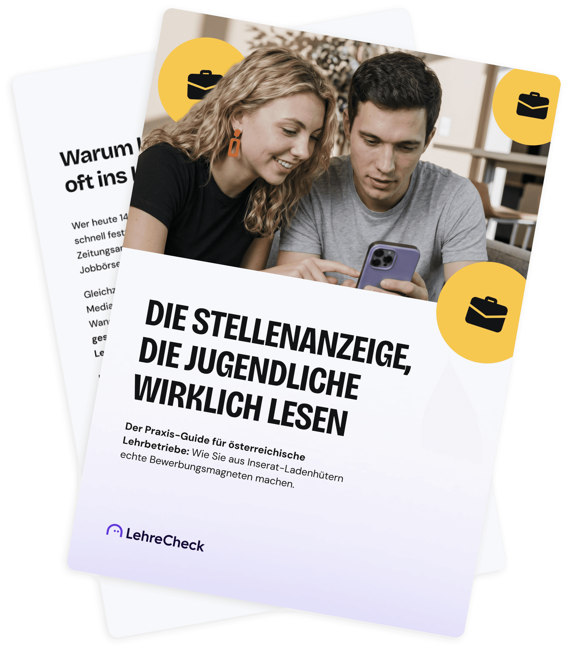 LehreCheck - Leitfaden für Betriebe - Stellenanzeigen optimieren