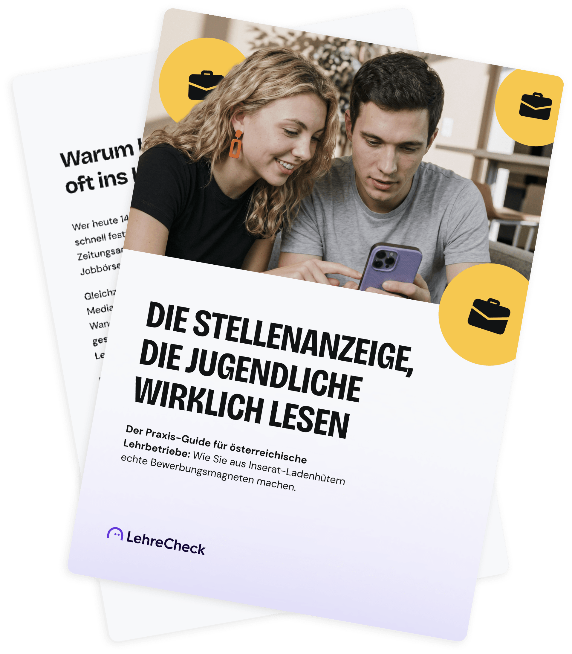LehreCheck - Leitfaden für Betriebe - Stellenanzeigen optimieren